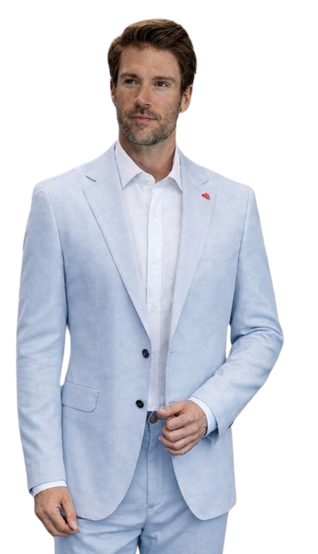 Statement LINEN-SKY BLUE Men Suit